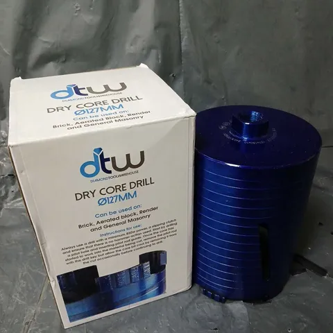 BOXED DIAMOND TOOL WAREHOUSE DRY CORE DRILL 127mm