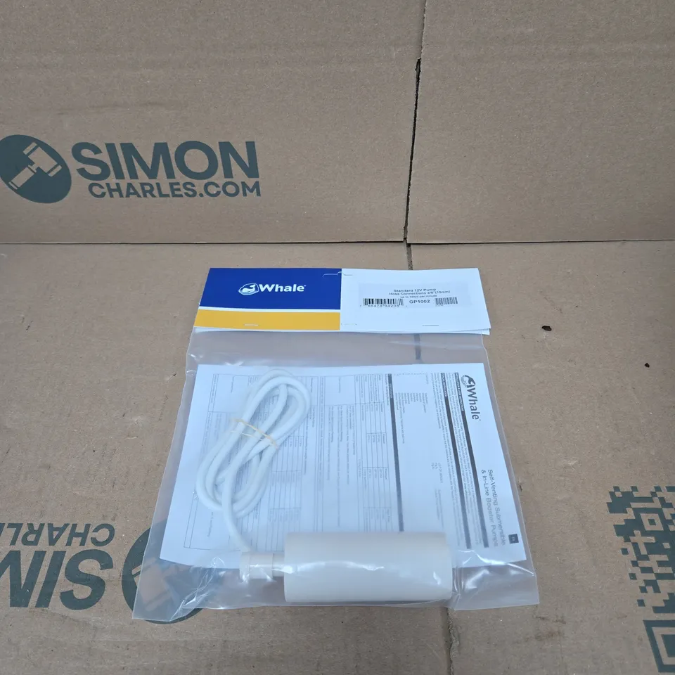 WHALE STANDARD 12V PUMP WITH INSTRUCTIONS