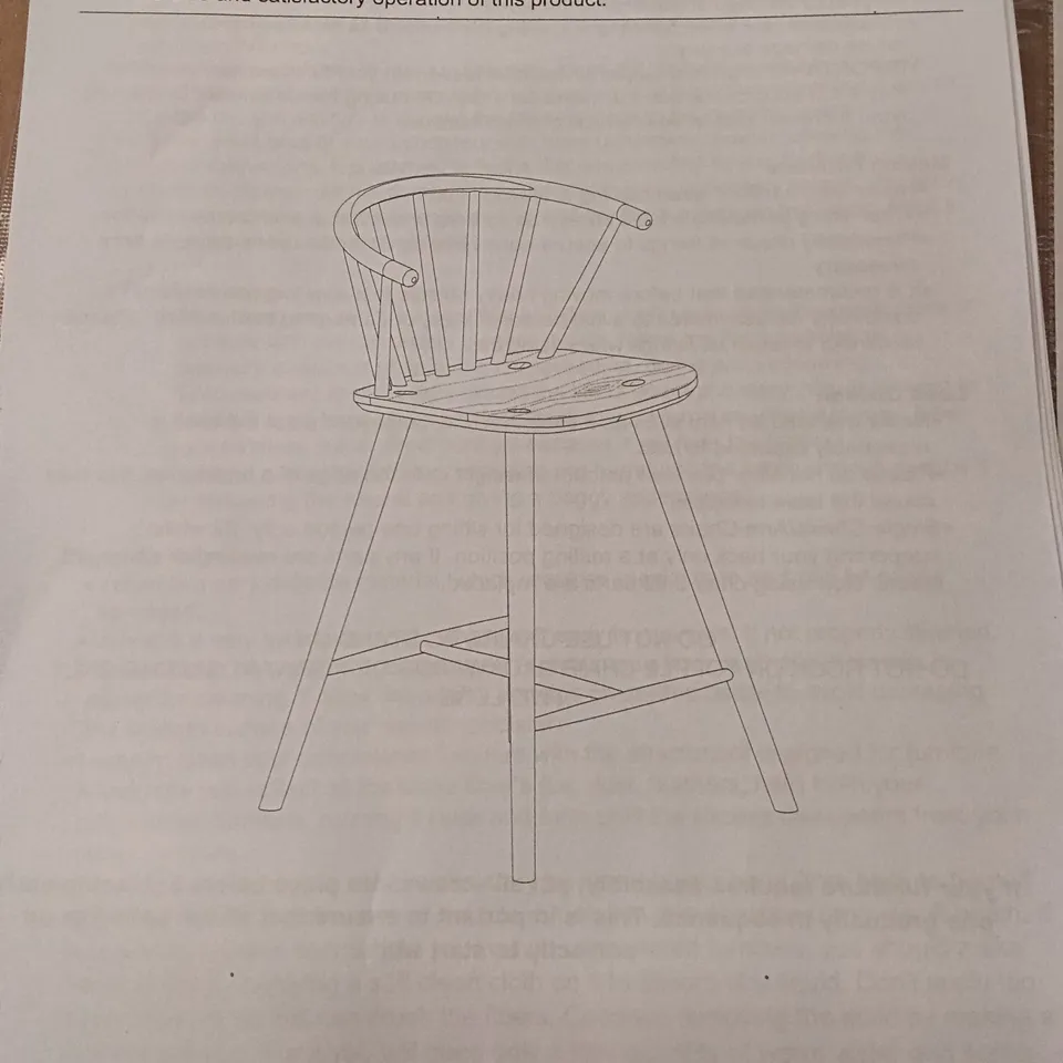 BOXED GALLERY CRAFT OAK BAR STOOL - NATURAL (1 BOX)