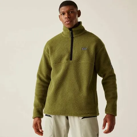 BRAND NEW DARE2BE TWIN TIP 1/2 ZIP FLEECE IN OLIVE - UK L