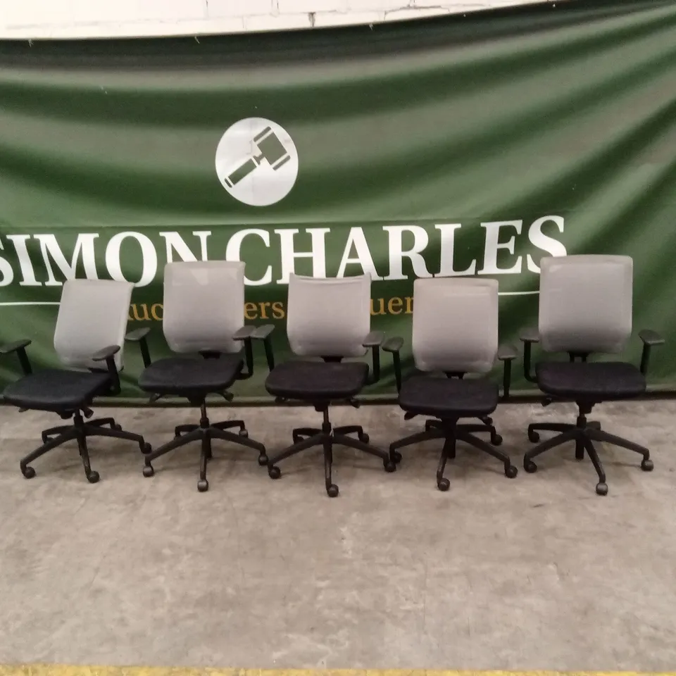 10 x ASSORTED SWIVEL OFFICE CHAIRS