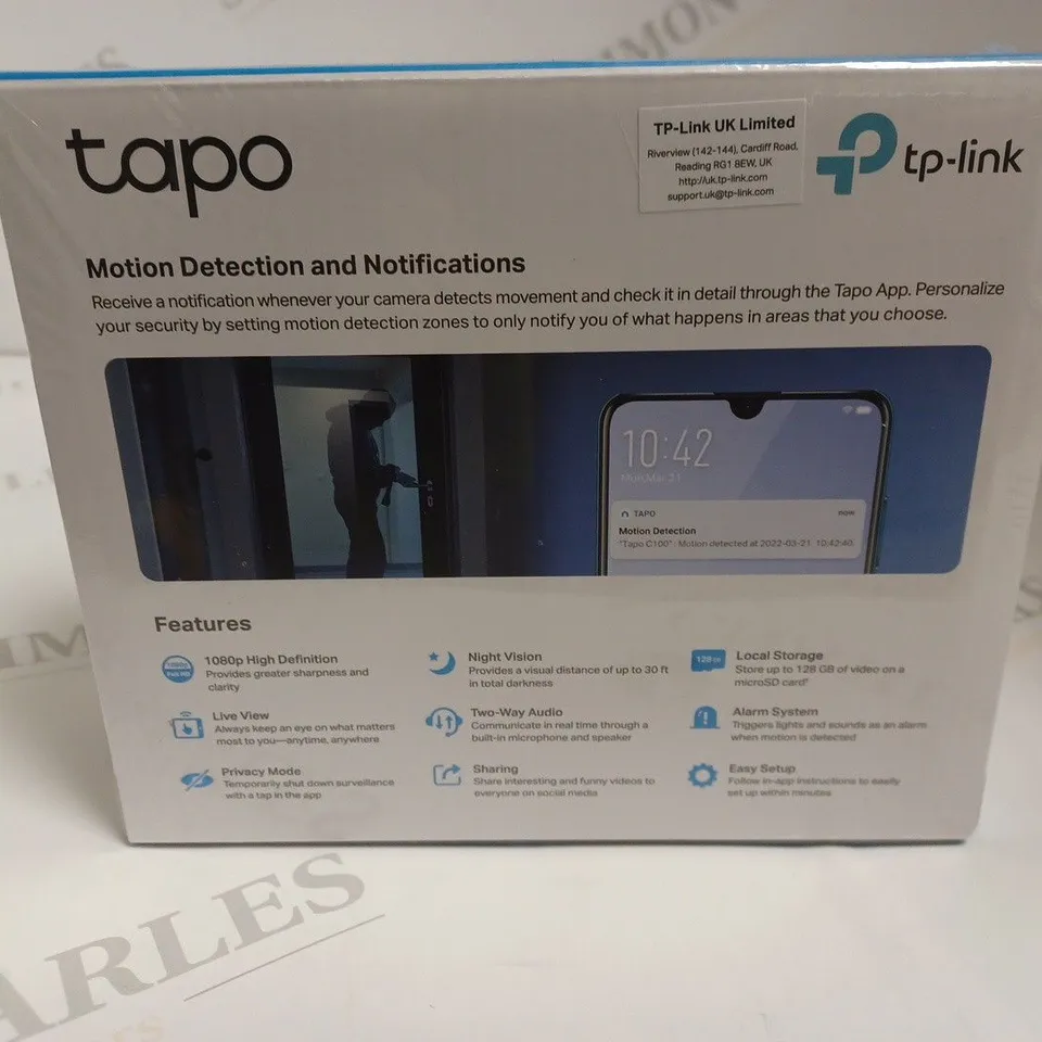SEALED TAPO HOME SECURITY WI-FI CAMERA