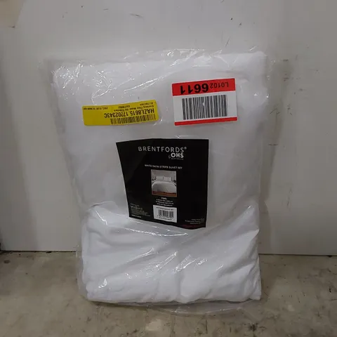 BAGGED KRONBERG PLAIN WEAVE 150 TC MODERN DUVET SET // SIZE: KING