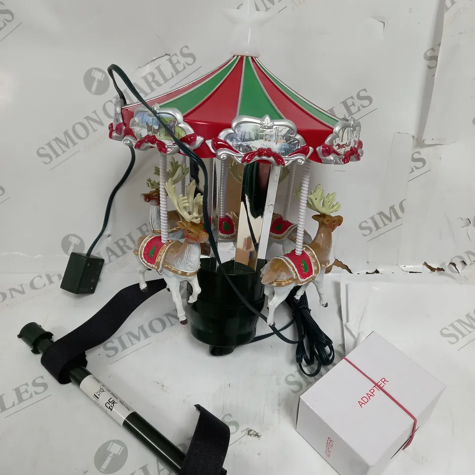 MR. CHRISTMAS ANIMATED CAROUSEL TREE TOPPER