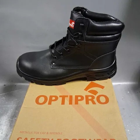 BOXED OPTIPRO BLACK SAFETY BOOTS SIZE 11