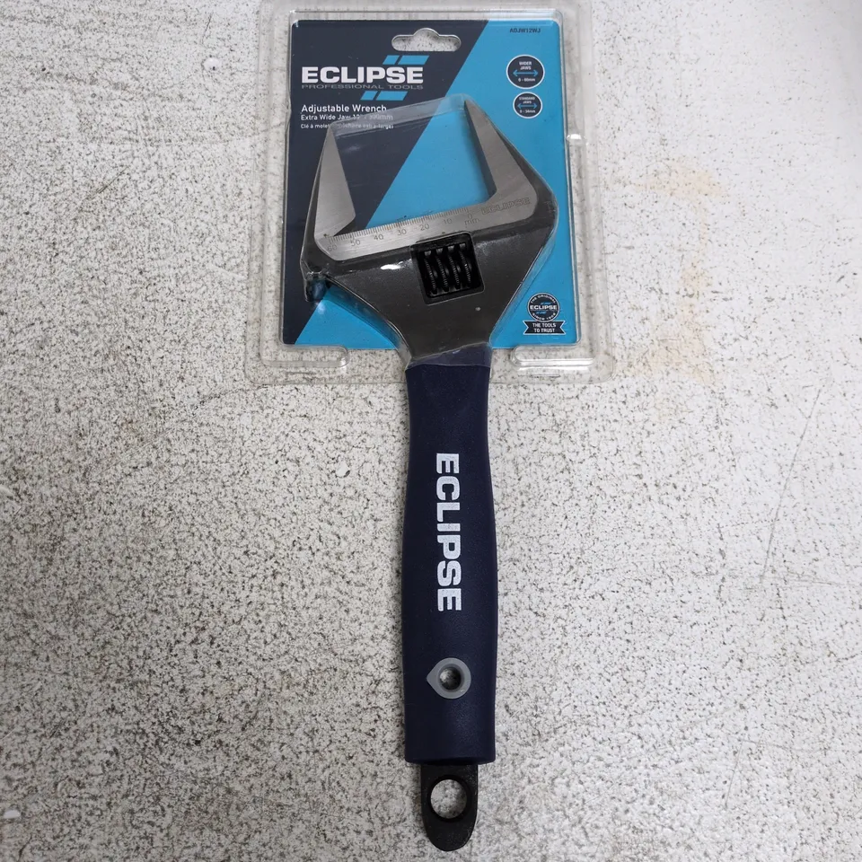 ECLIPSE ADJUSTABLE WRENCH EXTRA WIDE JAW 12"