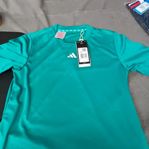 ADIDAS TEAL YOUTH T-SHIRT UK 11-12 (11-12Y/152)