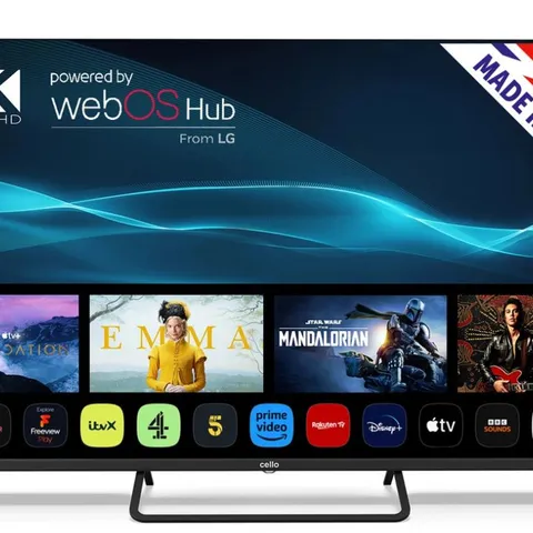 CELLO R55UK9000 55 INCH 4K ULTRA HD HDR SMART LED TV FREEVIEW PLAY FREESAT