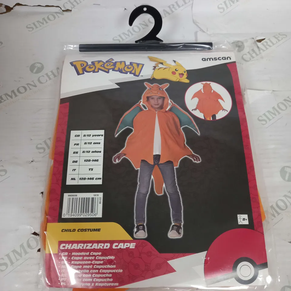 POKEMON CHARIZARD CAPE - SIZE 8-12YEARS