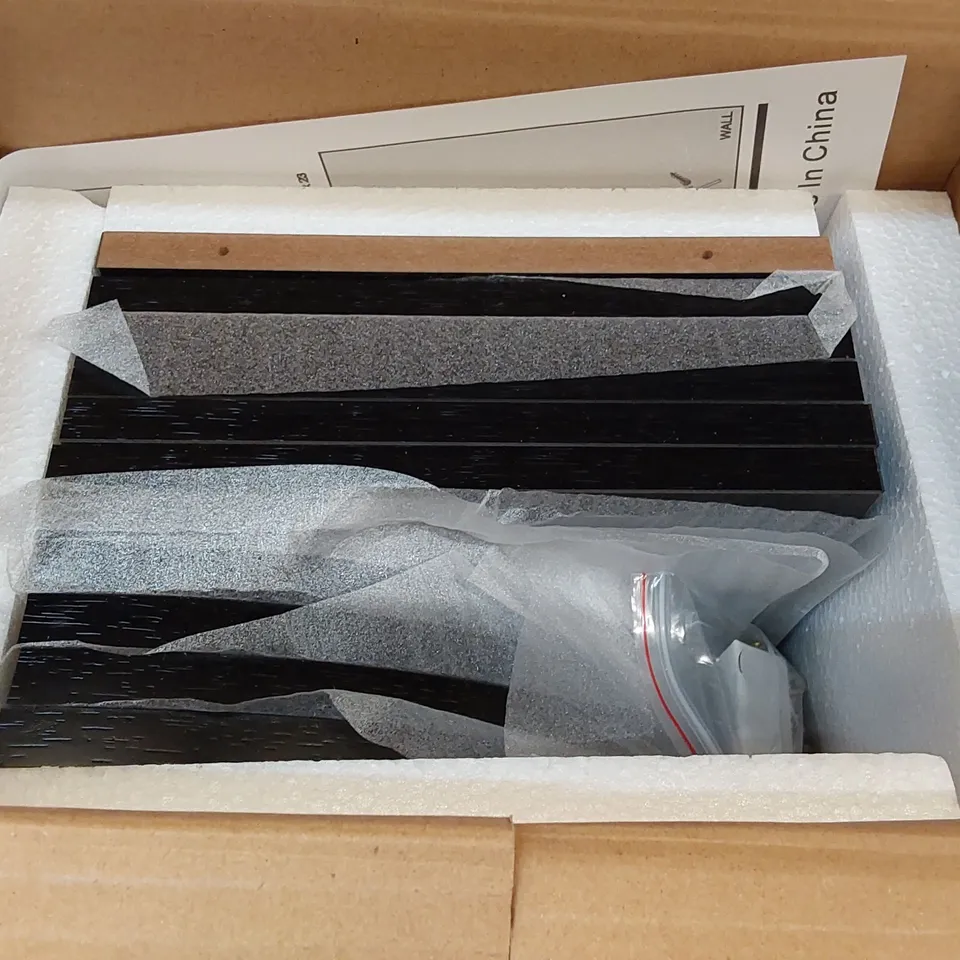 BOXED CORNER SHELF - BLACK (1 BOX)