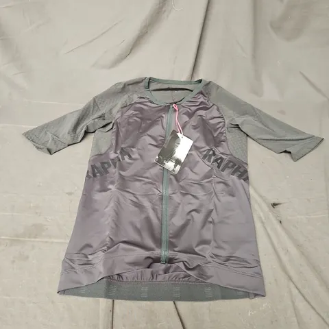 RAPHA MENSPRO TEAM AERO JERSEY IN GREEN/GREY SIZE M