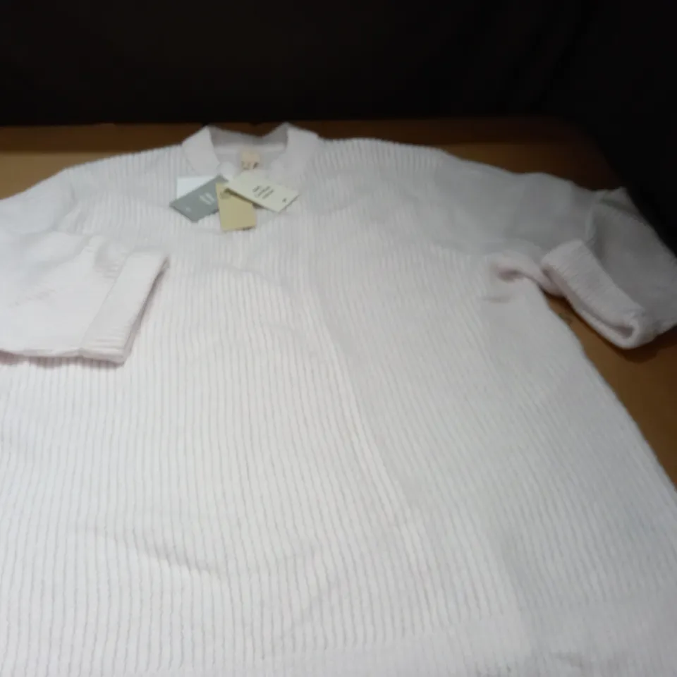 H&M WOOL BLEND JUMPER IN CREAM - EUR L