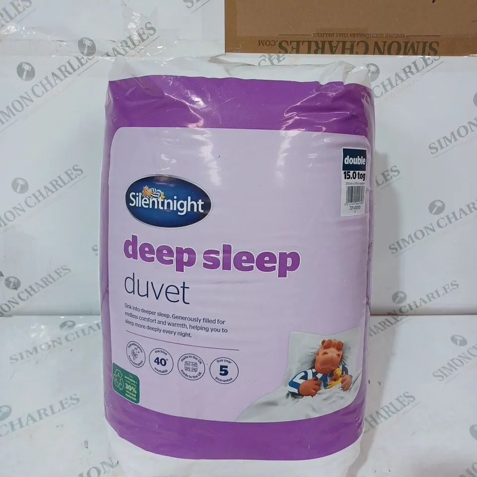 PACKAGED AND SEALED SILENT NIGHT DEEP SLEEP DUVET - 10.5 DOUBLE 