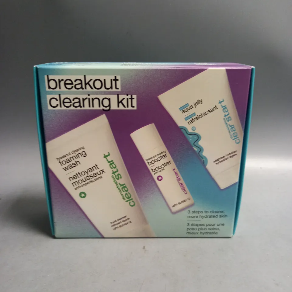 BOXED AND SEALED DERMALOGICA CLEAR START BREAKOUT CLEARING KIT