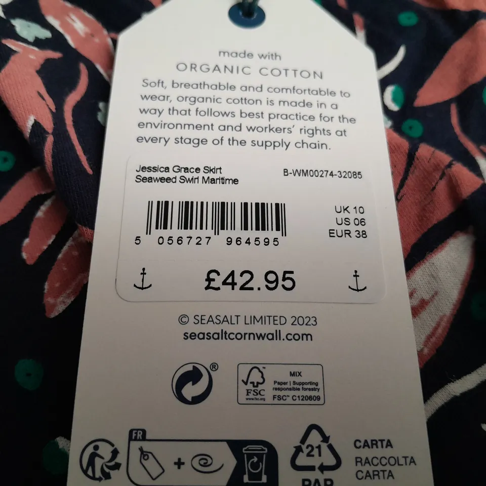 SEASALT CORNWALL JESSICA GRACE SKIRT - UK 10