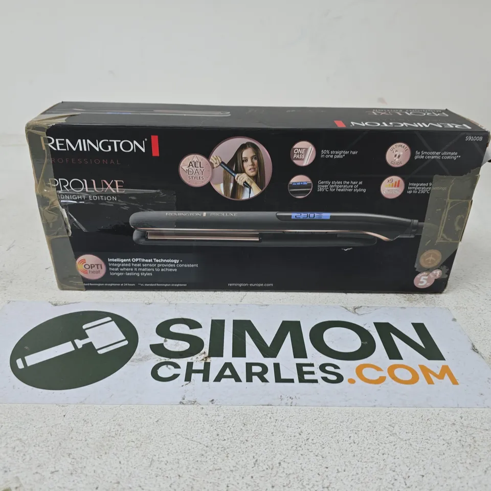 REMINGTON PROLUXE MIDNIGHT EDITION HAIR STRAIGHTENER