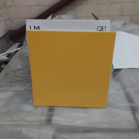 PALLET TO CONTAIN APPROX. 96 X PACKS OF JOHNSON BRAND NEW ASTUCE COLLECTION MAISON TILES IN MAT JAUNE SERIN - 25 TILES PER PACK // SIZE: 197 X 197 X 6.5mm