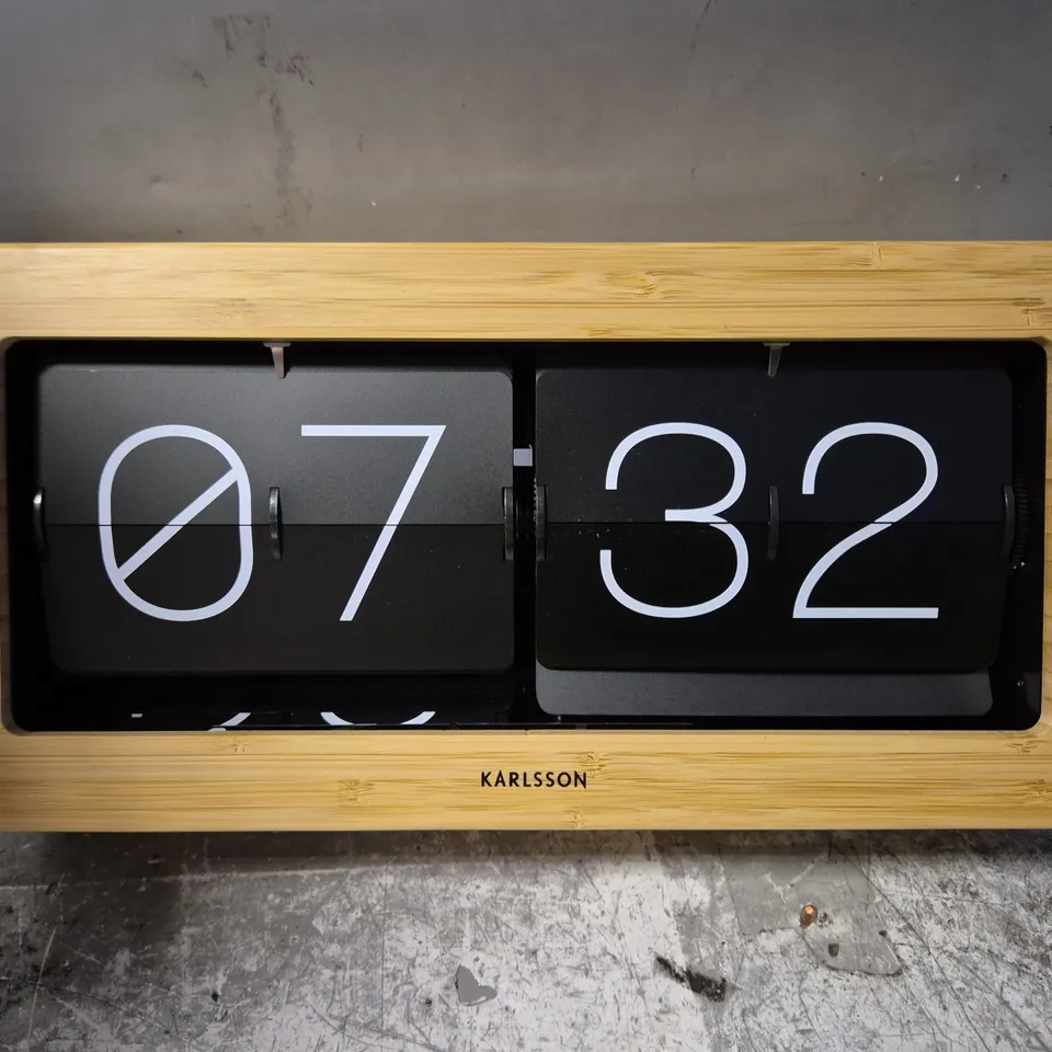 BOXED KARLSSON BOXED FLIP XL TABLE CLOCK 