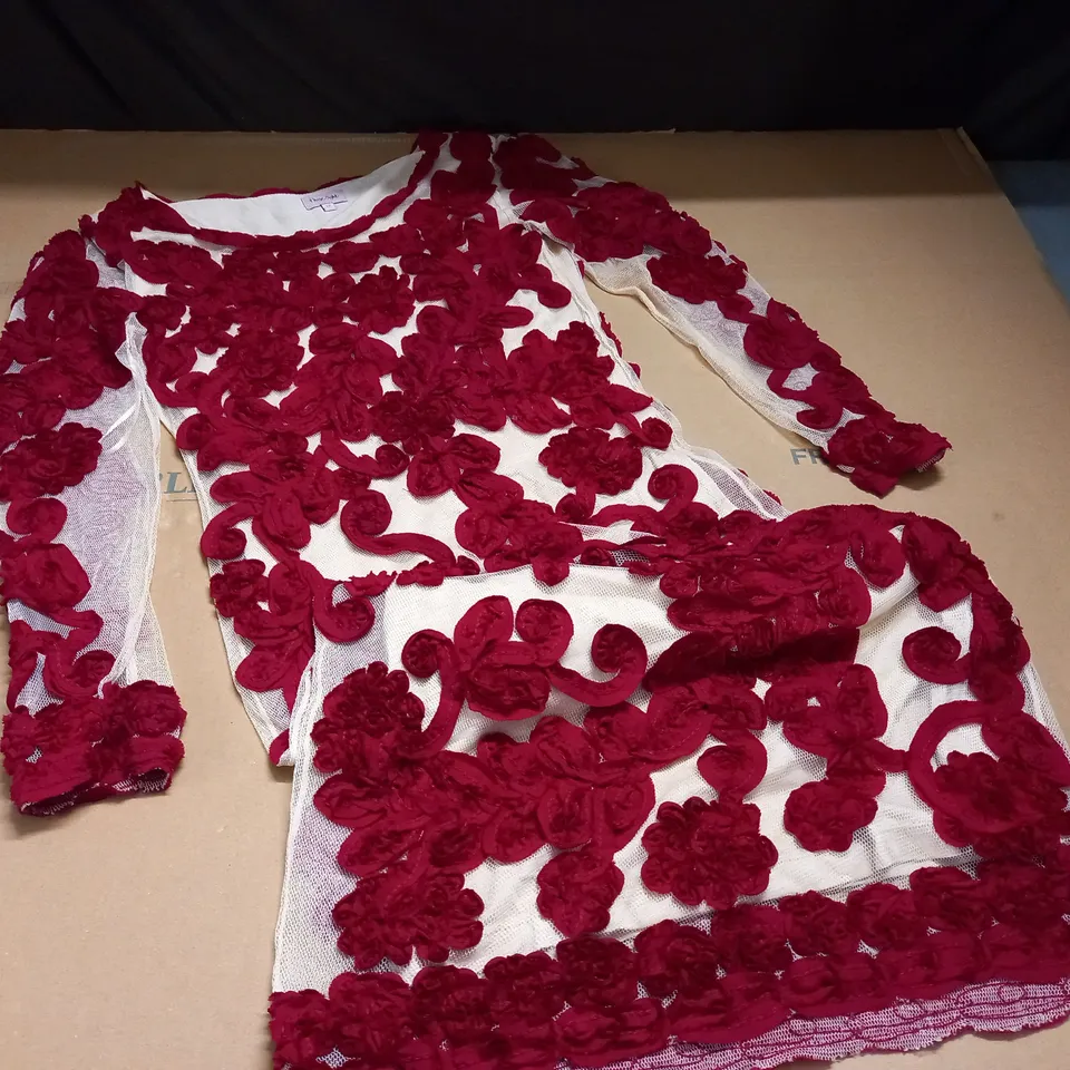 PHASE EIGHT ROSE DETAILED DRESS - 12