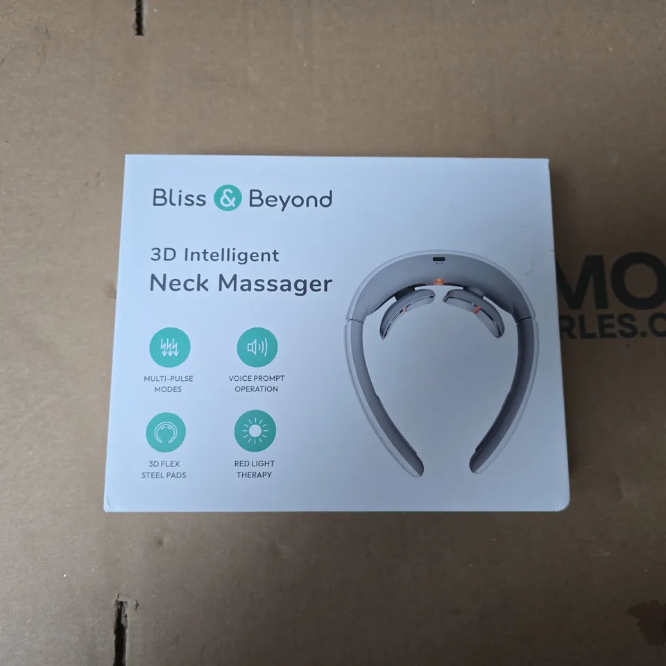 BLISS & BEYOND 3D INTELLIGENT NECK MASSAGER – BOXED