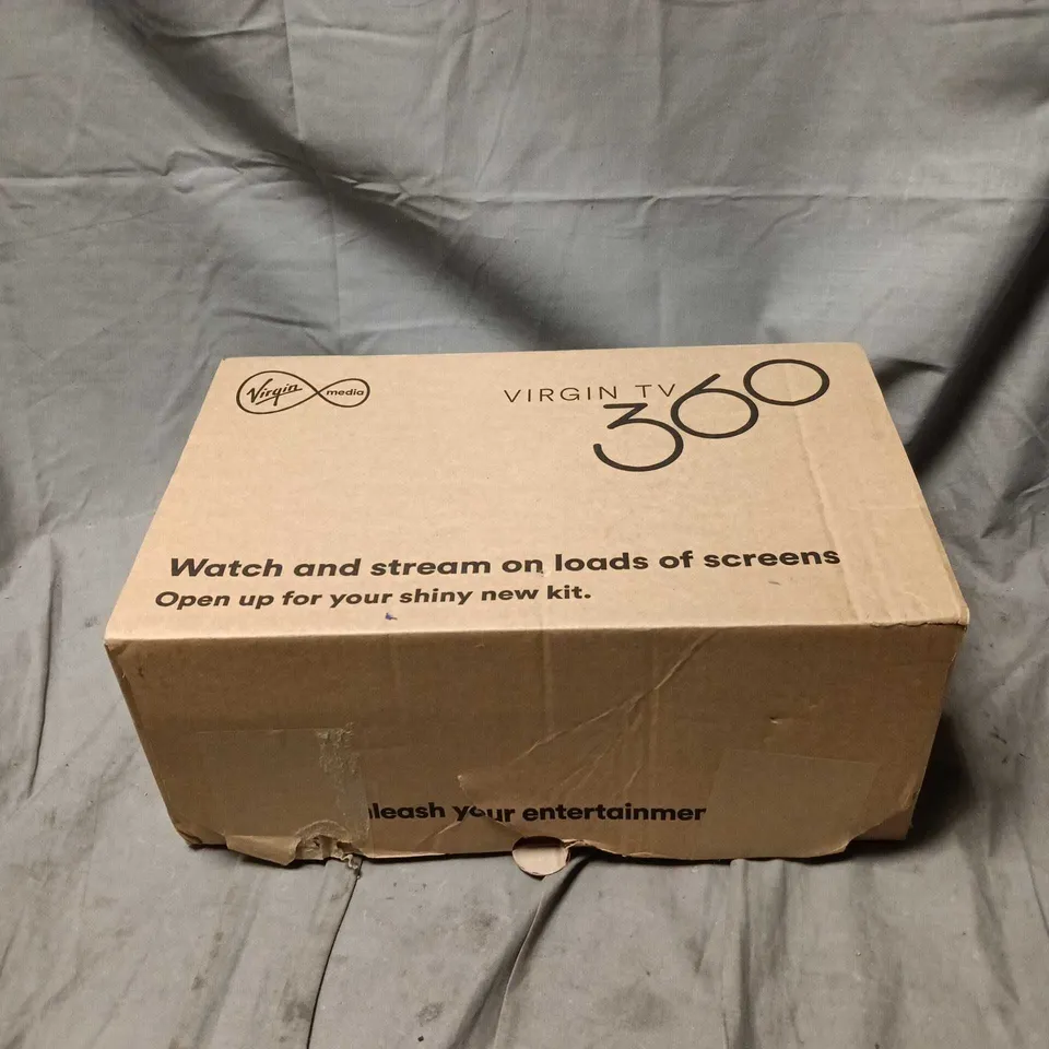 VIRGIN TV 360 SET-TOP BOX WITH REMOTE AND POWER PACK