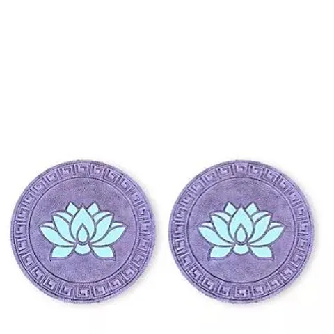 BOXED SET OF 2 FLUORESCENCE STEPPING STONES - LOTUS