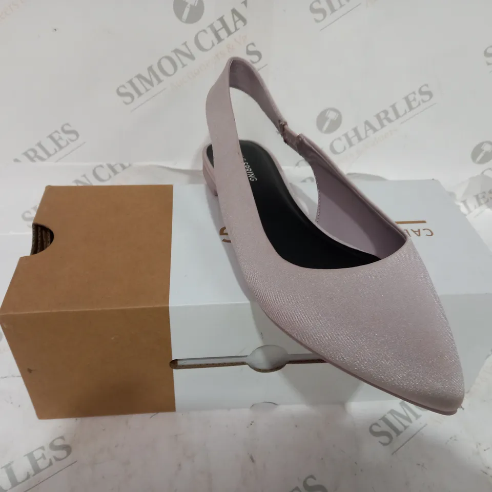 BOXED CALL IT SPRING RIRELLE PINK TINT SHOES - SIZE 7