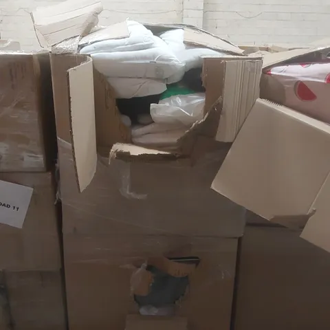 PALLET CONTAINING A LARGE QUANTITY OF ASSORTED BEDDING PRODUCTS INCLUDING: PILLOWS, DUVETS ECT