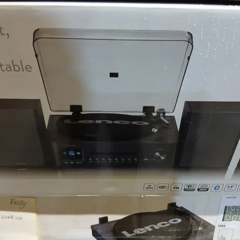BOXED LENCO MC-460BK TURNTABLE HI-FI SYSTEM  