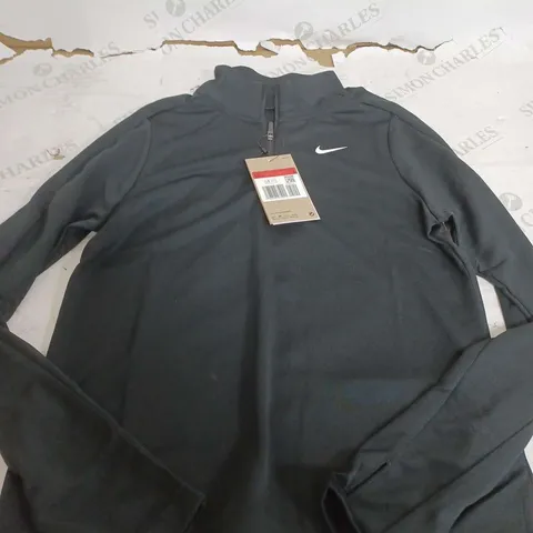 NIKE BLACK TRAINING QUARTER ZIP - ENFANT LARGE