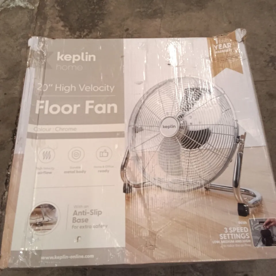 BOXED 20 INCH FLOOR FAN 