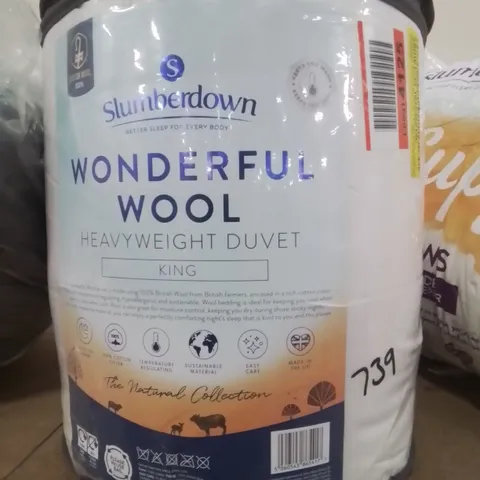 BAGGED SLUMBERDOWN WONDERFUL WOOL KINGSIZE DUVET 