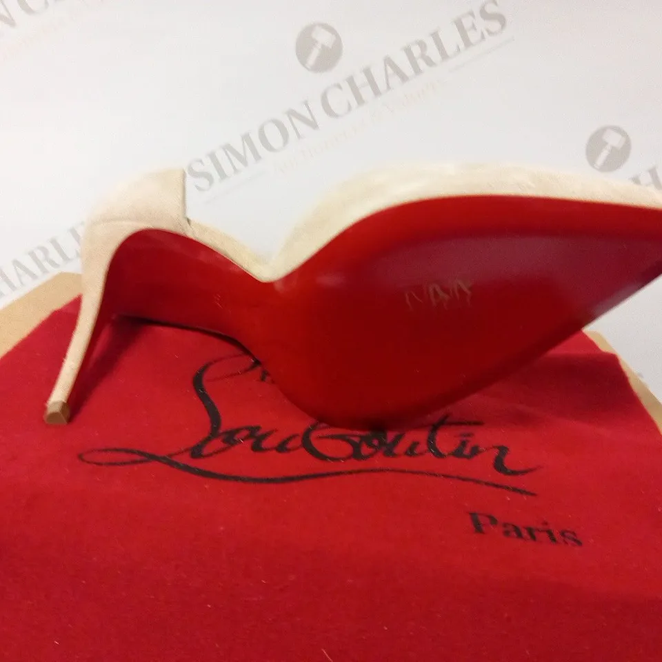 BOXED CHRISTIAN LOUBOUTIN PARIS IRIZA 100 VEAU VELOUORS SIZE 37