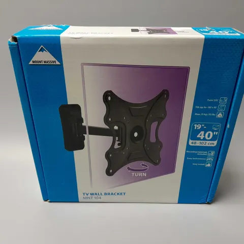 BOXED MOUNT MASSIVE TV WALL BRACKET (19"- 40")