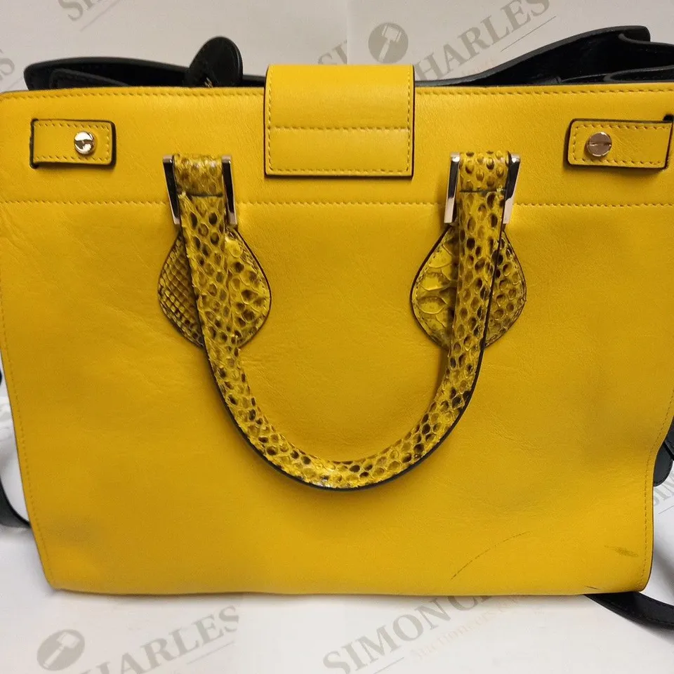 ROBERTO CAVALLI YELLOW MEDIA BAG