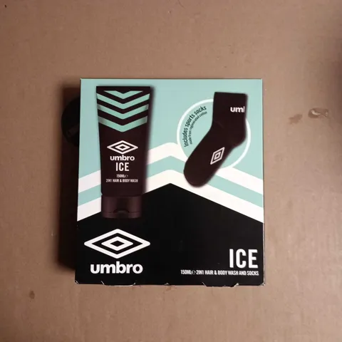 UMBRO ICE GIFT SET – 2-IN-1 HAIR & BODY WASH WITH SOCKS (150ML)