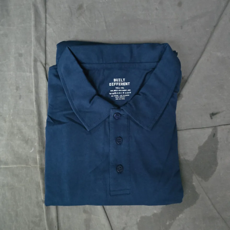 BUILT DIFFERENT TALL POLO IN DEEP BLUE SIZE 4XL