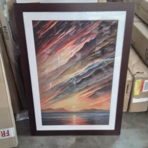 OCEAN SUNRISE PHOTO FRAME PRINT