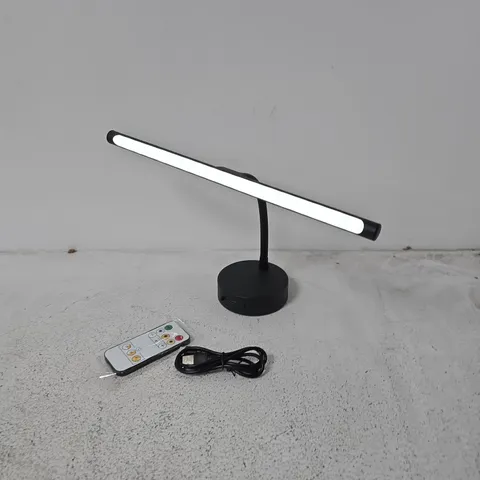 LED BAR DESK LAMP WITH REMOTE – BLACK