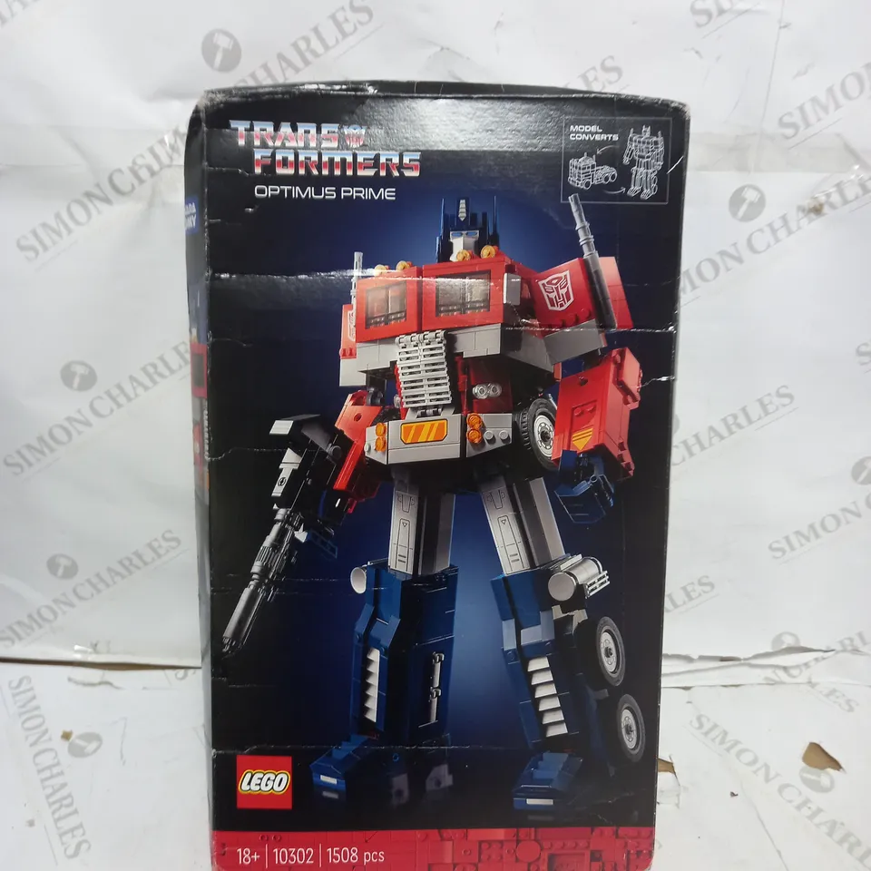 BOXED LEGO TRANSFORMERS OPTIMUS PRIME 10302 RRP £149