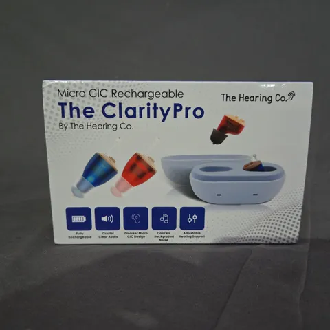 BOXED MICRO CIC RECHARGEABLE HEARING AIDS - THE CLARITY PRO