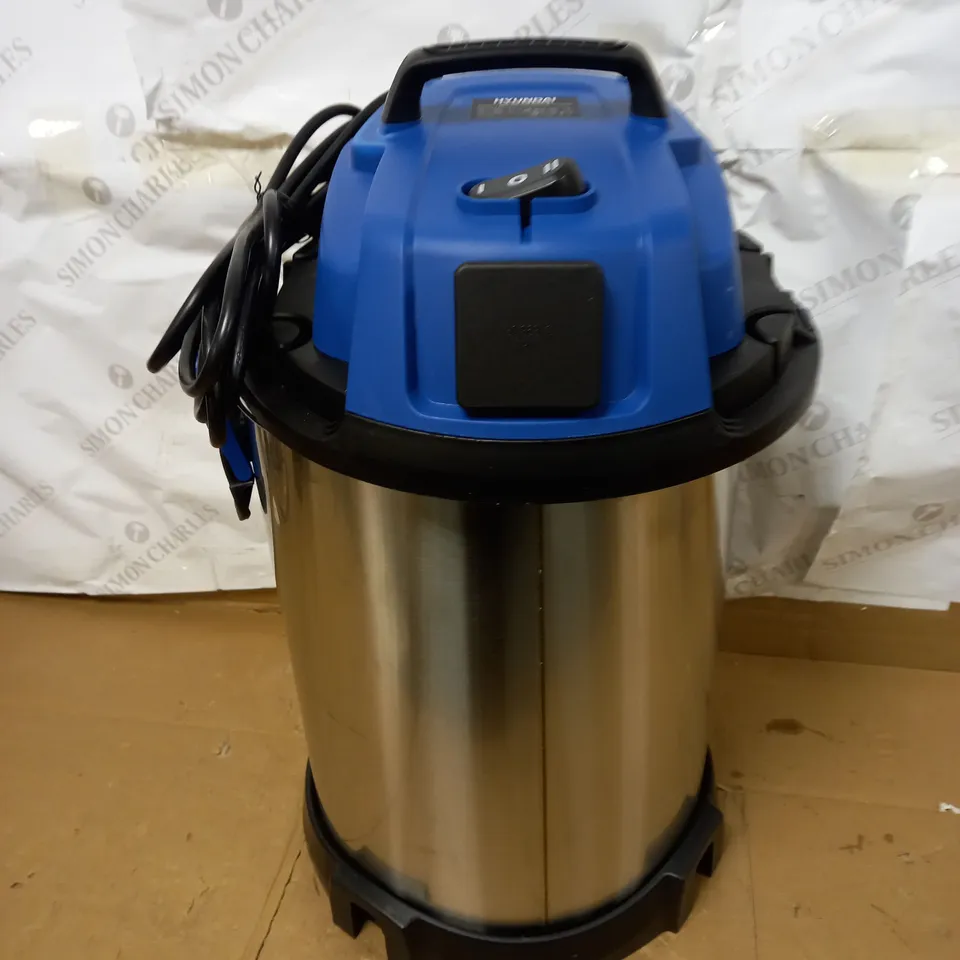HYUNDAI WET AND DRY VACUUM CLEANER 30L 1400W INDUSTRIAL VACUUM CLEANER