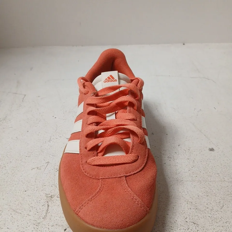 ADIDAS ORANGE SUEDE TRAINERS - UK SIZE 6