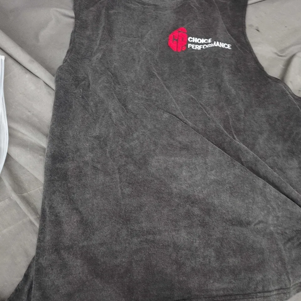 CHOICE PERFORMANCE SLEEVELESS TOP – GREY, SIZE L