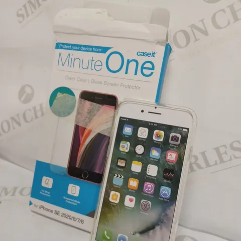 LOT OF 5 IPHONE SE MINUTE ONE CLEAR CASES