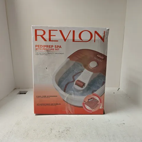 REVLON PEDIPREP SPA WITH PEDICURE SET BOXED