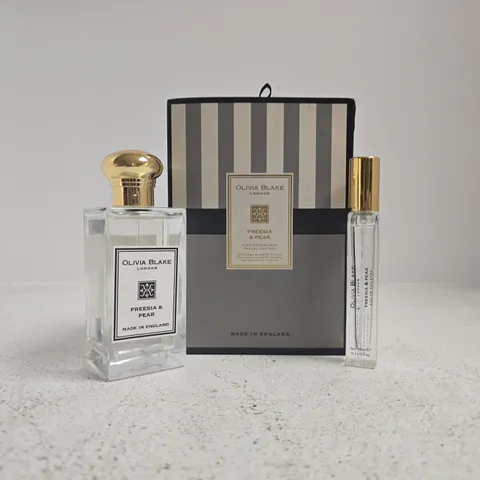 OLIVIA BLAKE FREESIA & PEAR FINE FRAGRANCE TRAVEL DUO SET