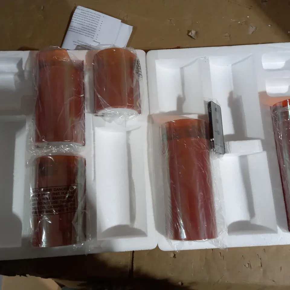 BUNDLEBERRY BY AMANDA HOLDEN SET OF FLAMELESS CANDLES WITH REMOTE