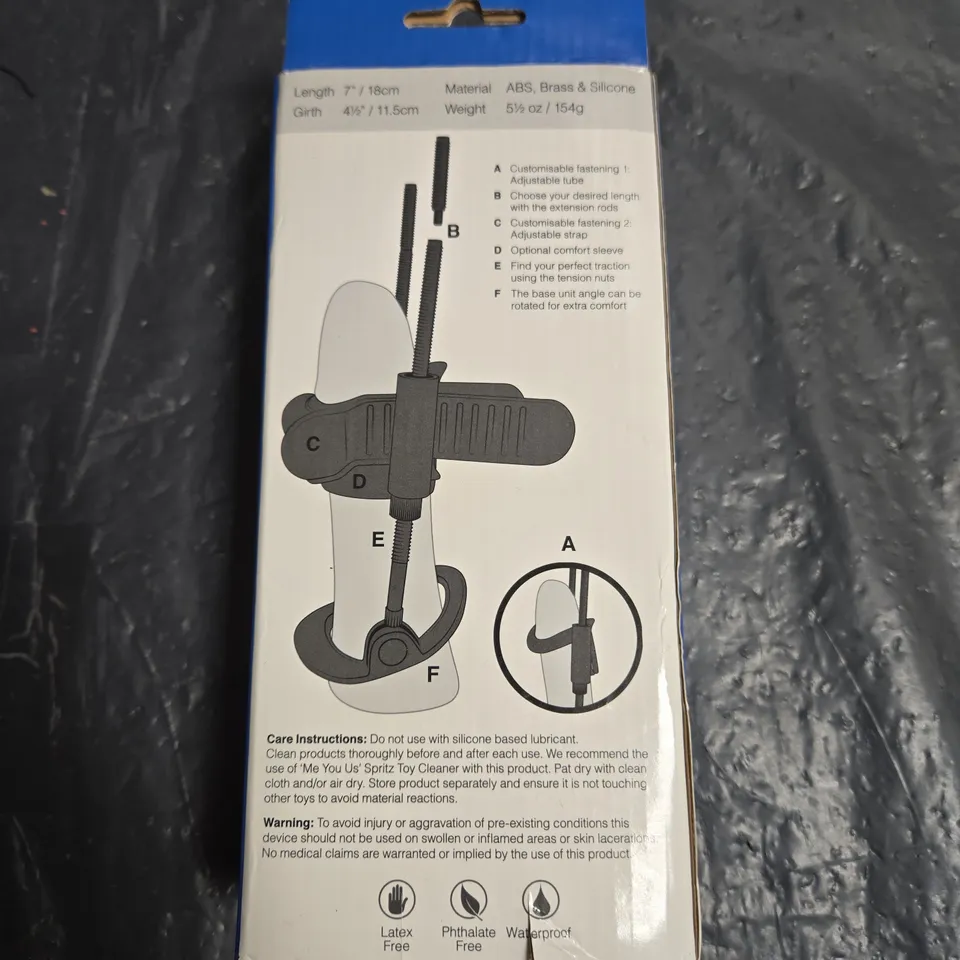 ME YOU US PT 1000 MALE TRAINING SYSTEM – ADJUSTABLE HARNESS & EXTENSION RODS