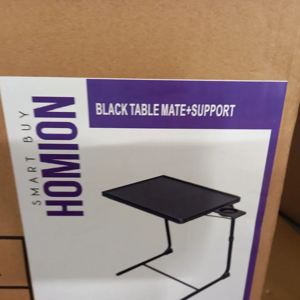 BOXED BLACK TABLE + SUPPORT